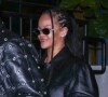 Exclusif - Rihanna et son compagnon ASAP Rocky profitent d'une soirée romantique au restaurant Issima à West Hollywood, Los Angeles.