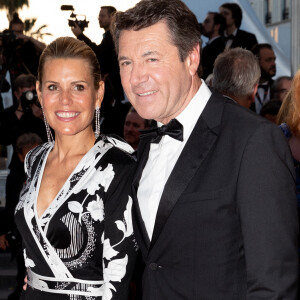 Christian Estrosi, maire de Nice, et sa femme Laura Tenoudji-Estrosi - Montée des marches du film " Mascarade " lors du Festival International du Film de Cannes. © Dominique Jacovides / Bestimage 