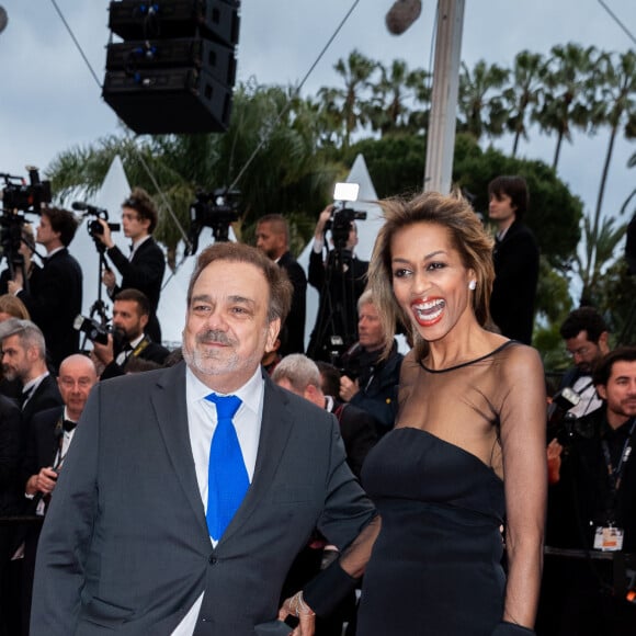 Didier Bourdon et sa femme Marie-Sandra - Montée des marches du film "Douleur et Gloire" lors du 72ème Festival International du Film de Cannes. Le 17 mai 2019 © Borde / Bestimage 