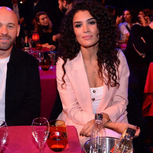 Franck Gastambide et Sabrina Ouazani - Soirée de gala du Jamel Comedie Club au Paradis Latin avec Canal+ à Paris, le 8 octobre 2020. © RACHID BELLAK / BESTIMAGE 