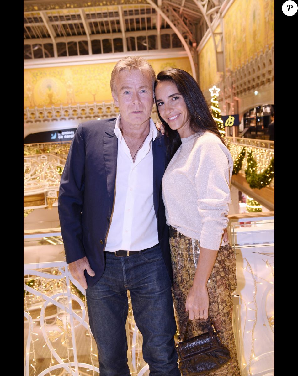 Exclusif - Franck Dubosc et sa femme Danièle - Dîner de charité Breitling à la Samaritaine pour l'association "Premiers de Cordée" à Paris, le 14 novembre 2022. © Rachid Bellak/Bestimage
