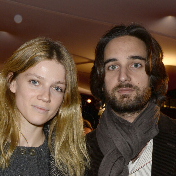 Le producteur Dimitri Rassam (fils de Carole Bouquet) et sa femme Masha Rassam - Avant-première du film "Supercondriaque" au Gaumont Opéra à Paris, le 24 février 2014.