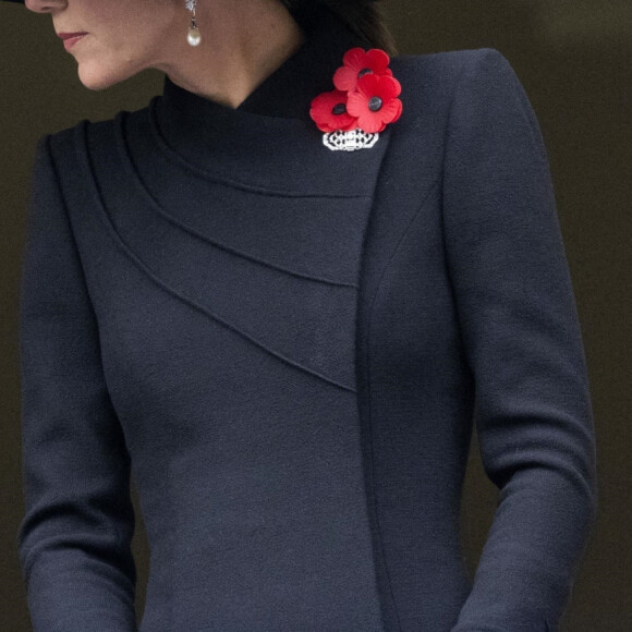 Camilla Parker Bowles, reine consort d'Angleterre, et Catherine (Kate) Middleton, princesse de Galles, - Les membres de la famille royale d'Angleterre et les personnalités lors du "Remembrance Sunday Service" à Londres, le 13 novembre 2022. 