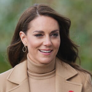 Le prince William, prince de Galles, et Catherine (Kate) Middleton, princesse de Galles, se rendent à Scarborough pour lancer un financement destiné à soutenir la santé mentale des jeunes, dans le cadre d'une collaboration dirigée par la Royal Foundation le 3 novembre 2022. 