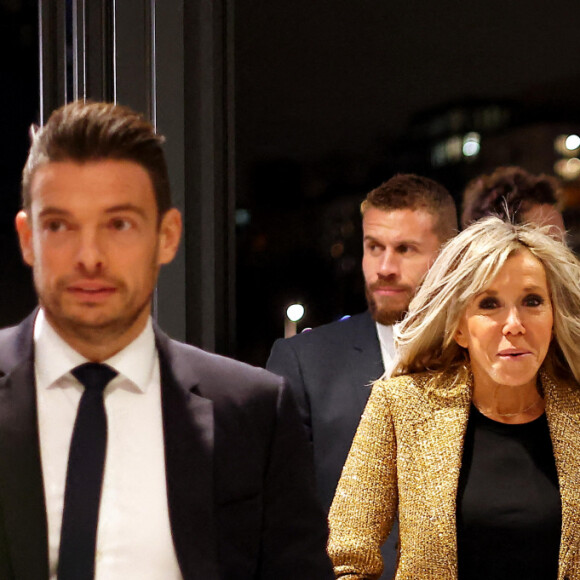 Exclusif - Brigitte Macron, Hélène Arnault, Marc Ladreit de Lacharrière - Générale de l'opéra-rock "Starmania" à la Seine Musicale de Boulogne-Billancourt. Le 8 novembre 2022. © Dominique Jacovides-Coadic Guirec/Bestimage