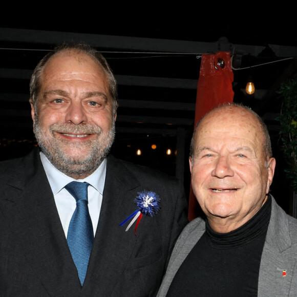 Exclusif - Eric Dupond-Moretti et Marc Ladreit de Lacharrière - Générale de l'opéra-rock "Starmania" à la Seine Musicale de Boulogne-Billancourt. Le 8 novembre 2022. © Dominique Jacovides-Coadic Guirec/Bestimage