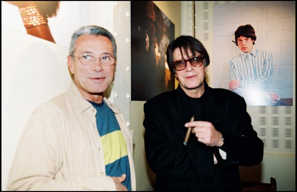 Archives - Jean-Marie Périer et Jacques Dutronc - Vernissage de l'exposition de Jean-Marie Périer. Paris. 1998.