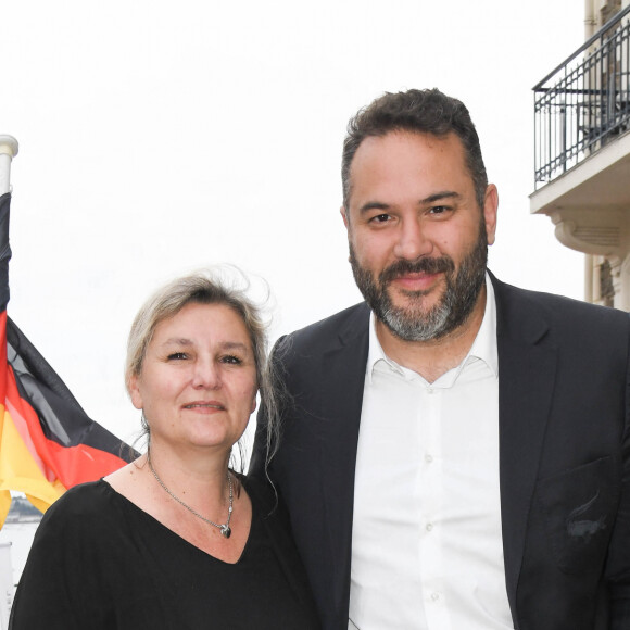 Bruce Toussaint et sa femme Catherine lors de l'inauguration de l'hôtel Barrière Le Grand Hôtel Dinard, après cinq mois de rénovation, à Dinard, France, le 15 juin 2019. © Coadic Guirec/Bestimage