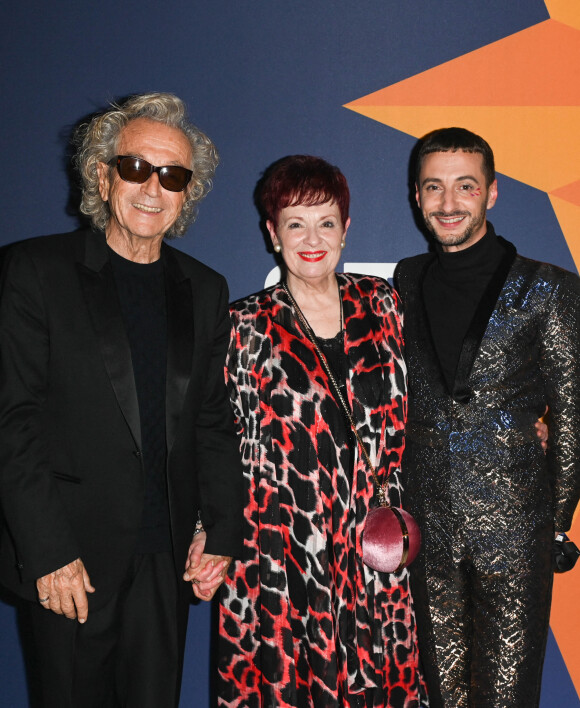 Exclusif - Luc Plamondon, Fabienne Thibeault et Thomas Jolly - People à la générale de l'opéra-rock "Starmania" à la Seine Musicale de Boulogne-Billancourtle 8 novembre 2022. © Dominique Jacovides-Coadic Guirec/Bestimage