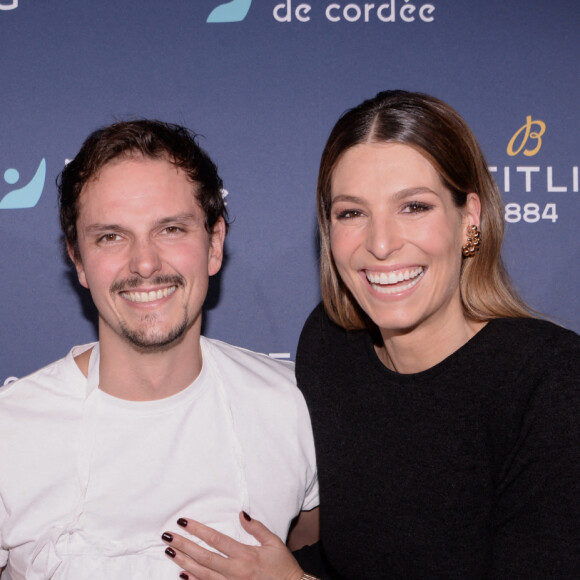 Exclusif - Juan Arbelaez et Laury Thilleman - Dîner de charité Breitling pour l'association "Premiers de cordée" à la Samaritaine à Paris. © Rachid Bellak / Bestimage 