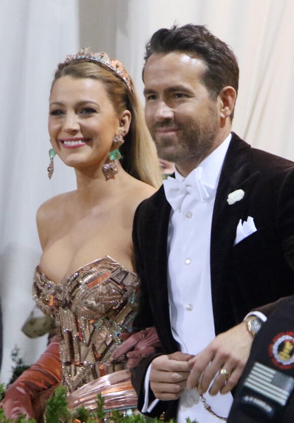 Ryan Reynolds et Blake Lively - Les célébrités arrivent à la soirée du "MET Gala 2022 : In America: An Anthology of Fashion" à New York
