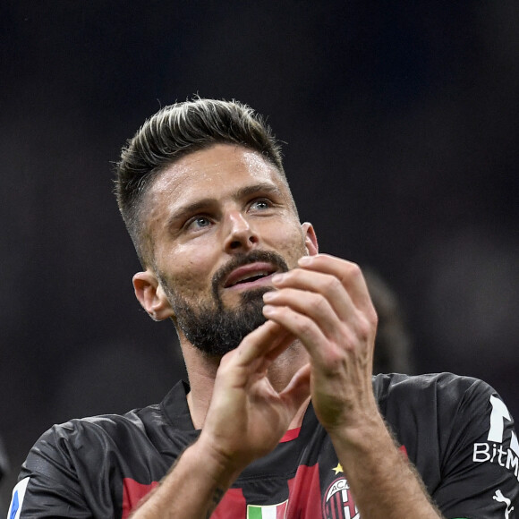 Olivier Giroud - L'AC Milan remporte la victoire face à l'équipe de Florence (2 - 1) à Milan, le 13 novembre 2022. © Insidefoto / Panoramic / Bestimage