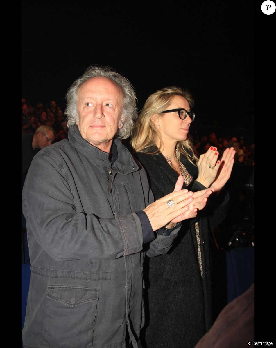 Semi-exclusif - Didier Barbelivien et sa femme Laure lors de la réprésentation du nouveau one-woman-show "On the road again" de Chantal Ladesou au Dôme de Paris (Palais des Sports), à Paris, France, le 18 janvier 2020. © Philippe Baldini/Bestimage
