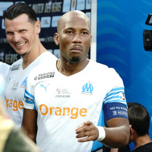 Didier Drogba (OM Legends) - Match des héros entre l'équipe OM Legends et l'équipe UNICEF au stade Orange Velodrome à Marseille le 13 octobre 2021. Soutenu par la Fondation D. Drogba, Orange et l'Olympique de Marseille, l'Unicef a organisé cette rencontre afin de financer un projet d'accès à l'éducation en Côte d'Ivoire. La Team OM de légende s'impose 7-4 au stade Vélodrome face à la Team Unicef. © Norbert Scanella/Panoramic /Bestimage