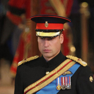 Le prince William, prince de Galles - Veillée des petits-enfants de la reine Elizabeth II au Westminster Hall à Londres, Royaume Uni, le 17 septembre 2022. 