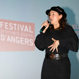 Laure Calamy lors du Festival Premiers Plans à Angers pour la présentation du film "Un monde sans femme" le 28 janvier 2022. © Laetitia Notarianni / Bestimage