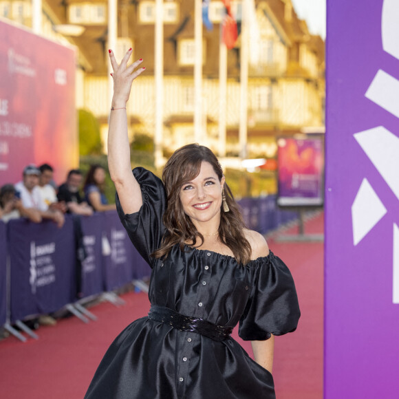 Laure Calamy lors de la première du film "Une femme du monde" lors de la 47e édition du Festival du Cinéma Américain de Deauville le 6 septembre 2021. © Olivier Borde / Bestimage