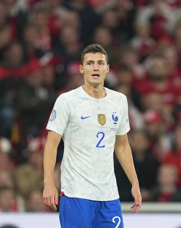 Benjamin Pavard (France) - L'équipe de France de football s'incline face au Danemark (2 - 0) à l'issue du match de la Ligue des Nations, le 25 septembre 2022 à Copenhague.