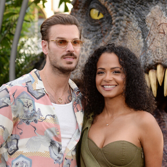Christina Milian et son mari M Pokora (Matt Pokora) à la première du film "Jurassic World Dominion" à Los Angeles.