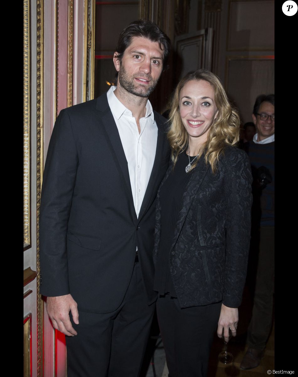 Exclusif - Laurie Delhostal Pierre Rabadan - 40 ans de la maison Poiray au profit de l'association Mécénat Chirurgie Cardiaque à la Fondation Mona Bismarck à Paris le 12 février 2015.