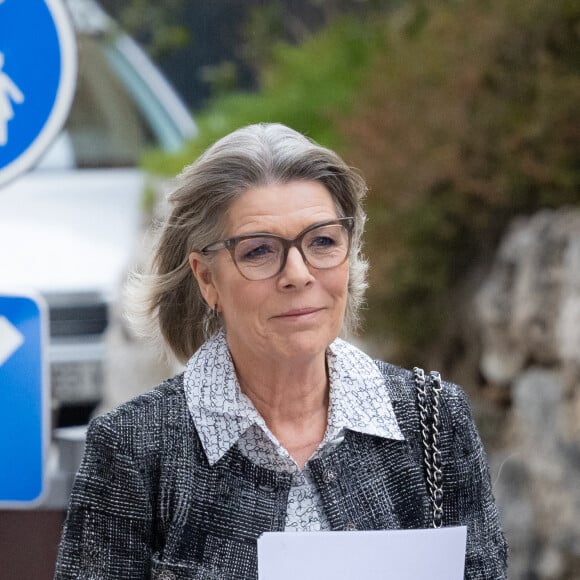 La princesse Caroline de Hanovre assiste au symposium "Journée de la Méditerranée" au musée Océanographique de Monaco, le 28 novembre 2022. Cette rencontre porte sur "L'emploi des jeunes et des femmes dans le bassin méditerranéen". © Olivier Huitel/Pool Monaco/Bestimage 