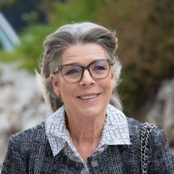 La princesse Caroline de Hanovre assiste au symposium "Journée de la Méditerranée" au musée Océanographique de Monaco, le 28 novembre 2022. Cette rencontre porte sur "L'emploi des jeunes et des femmes dans le bassin méditerranéen". © Olivier Huitel/Pool Monaco/Bestimage 