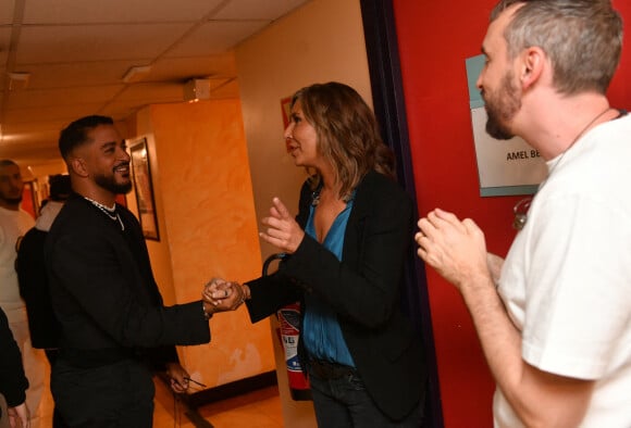 Exclusif - Slimane, la chanteuse Zazie et Christophe Willem - Backstage - Enregistrement de l'émission "La fête de la Chanson française" à Paris, diffusée le 29 novembre sur France 2. Le 7 novembre 2022 © Cyril Moreau-Veeren / Bestimage