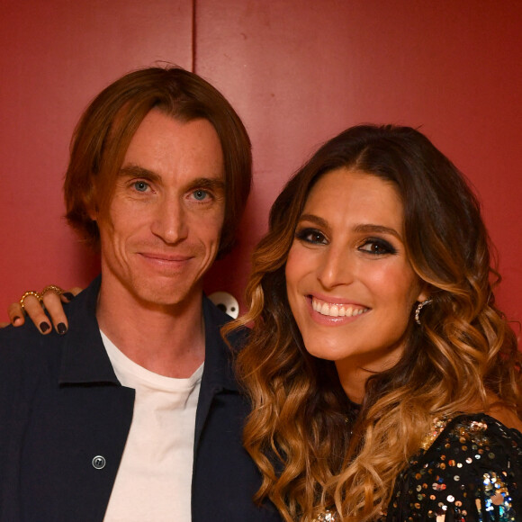 Exclusif - Ben Mazué et Laury Thilleman - Backstage - Enregistrement de l'émission "La fête de la Chanson française" à Paris, diffusée le 29 novembre sur France 2. Le 7 novembre 2022 © Cyril Moreau-Veeren / Bestimage