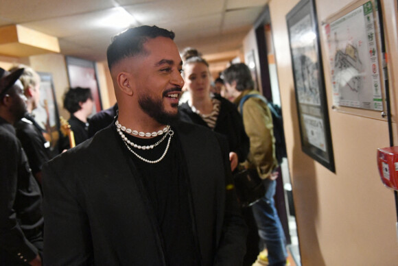 Exclusif - Slimane - Backstage - Enregistrement de l'émission "La fête de la Chanson française" à Paris, diffusée le 29 novembre sur France 2. Le 7 novembre 2022 © Cyril Moreau-Veeren / Bestimage