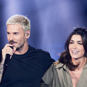 Exclusif - M. Pokora (Matt Pokora), Jenifer Bartoli - Enregistrement de l'émission "La fête de la Chanson française" à Paris, diffusée le 29 novembre sur France 2. Le 7 novembre 2022 © Cyril Moreau-Veeren / Bestimage