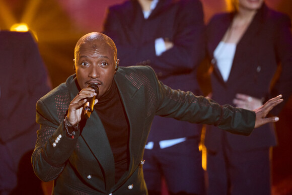 Exclusif - Le rappeur Soprano (Saïd M'Roumbaba) - Enregistrement de l'émission "La fête de la Chanson française" à Paris, diffusée le 29 novembre sur France 2. Le 7 novembre 2022 © Cyril Moreau-Veeren / Bestimage