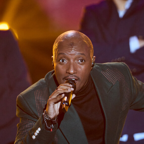 Exclusif - Le rappeur Soprano (Saïd M'Roumbaba) - Enregistrement de l'émission "La fête de la Chanson française" à Paris, diffusée le 29 novembre sur France 2. Le 7 novembre 2022 © Cyril Moreau-Veeren / Bestimage