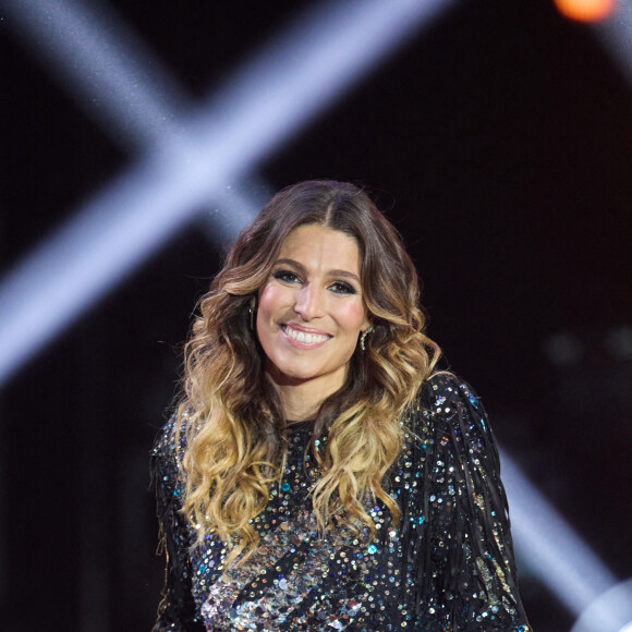 Exclusif - Laury Thilleman - Enregistrement de l'émission "La fête de la Chanson française" à Paris, diffusée le 29 novembre sur France 2. Le 7 novembre 2022 © Cyril Moreau-Veeren / Bestimage