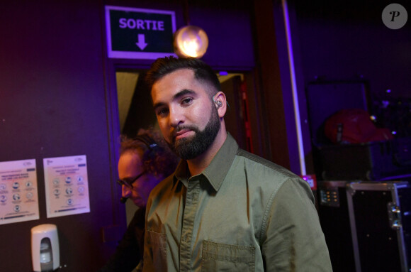 Exclusif - Kendji Girac - Backstage - Enregistrement de l'émission "La fête de la Chanson française" à Paris, diffusée le 29 novembre sur France 2. Le 7 novembre 2022 © Cyril Moreau-Veeren / Bestimage