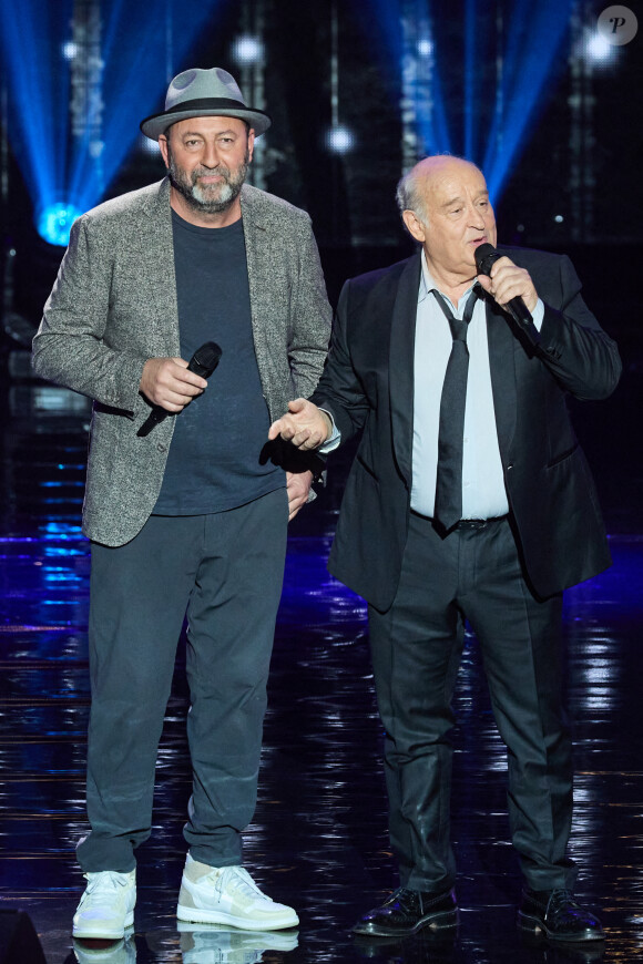 Exclusif - Kad Merad, Michel Jonasz - Enregistrement de l'émission "La fête de la Chanson française" à Paris, diffusée le 29 novembre sur France 2. Le 7 novembre 2022 © Cyril Moreau-Veeren / Bestimage
