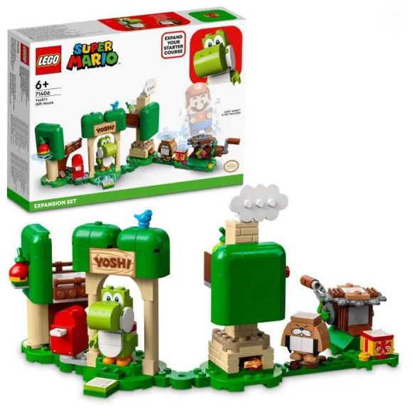 Un moment de douceur s'impose avec ce jeu Lego Super Mario La Maison Cadeau de Yoshi