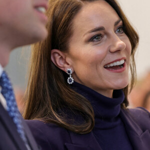 Catherine "Kate" Middleton, princesse de Galles, avec le prince de Galles William - arrivée à l'aéroport de Boston. Le 30 novembre 2022