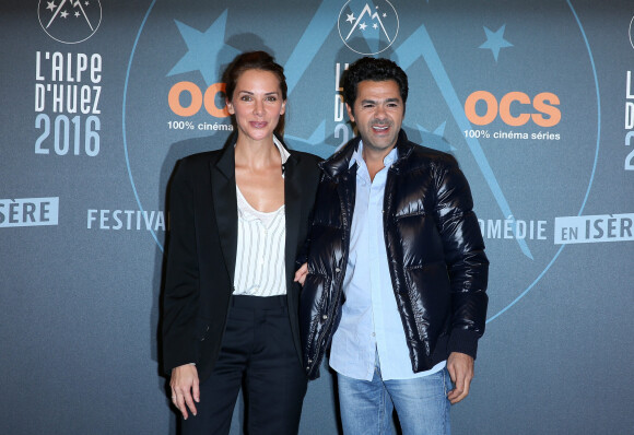 Jamel Debbouze et sa femme Mélissa Theuriau lors de la cérémonie de clôture du 19ème Festival International du film de Comédie de l'Alpe d'Huez, le 16 janvier 2016.© Dominique Jacovides/Bestimage