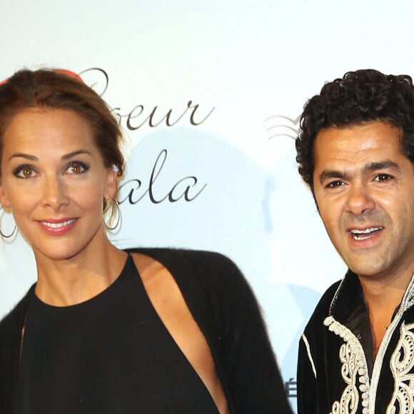 Mélissa Theuriau et son mari Jamel Debbouze - Personnalités au gala "Par Coeur" pour les 10 ans de l'association "Cekedubonheur" au pavillon d'Armenonville à Paris. Le 24 septembre 2015 