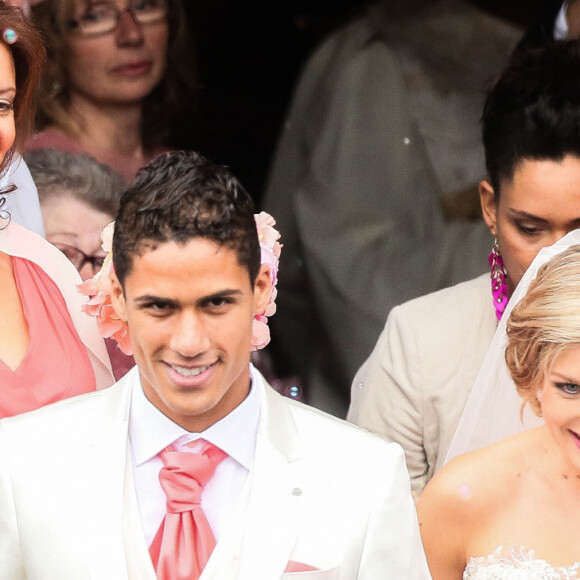 Mariage de Raphaël Varane et Camille Tytgat à la mairie du Touquet puis en l'église Sainte-Jeanne d'Arc le 20 juin 2015