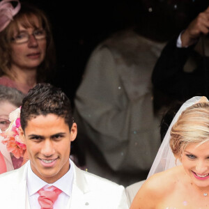 Mariage de Raphaël Varane et Camille Tytgat à la mairie du Touquet puis en l'église Sainte-Jeanne d'Arc le 20 juin 2015