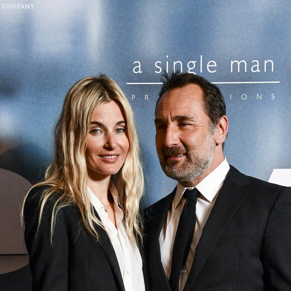 Gilles Lellouche et sa compagne Alizée Guinochet à la première du film "Goliath" au cinéma UGC Normandie à Paris, le 8 mars 2022. © Pierre Perusseau/Bestimage 