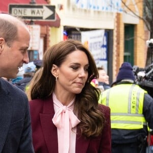 Le prince de Galles William et Kate Catherine Middleton, princesse de Galles, en visite au centre Roca à Chelsea dans le Massachusetts, à l'occasion de leur voyage officiel aux Etats-Unis le 1er décembre 2022.