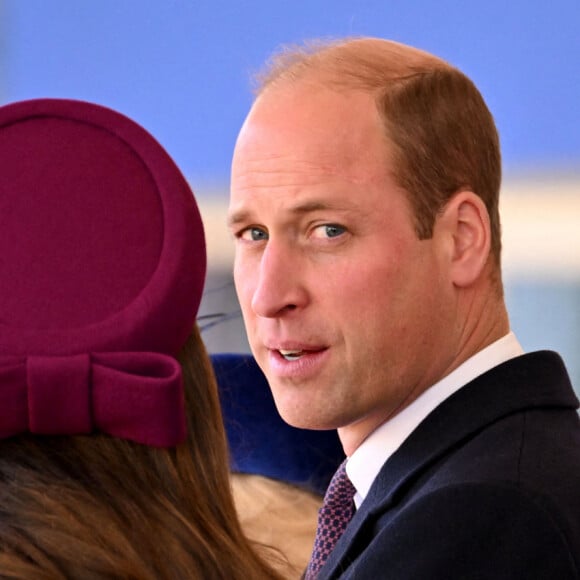 Catherine Kate Middleton, princesse de Galles et le prince William, prince de Galles - Cérémonie d'accueil du président de l'Afrique du Sud, en visite d'état à Londres le 22 novembre 2022. 