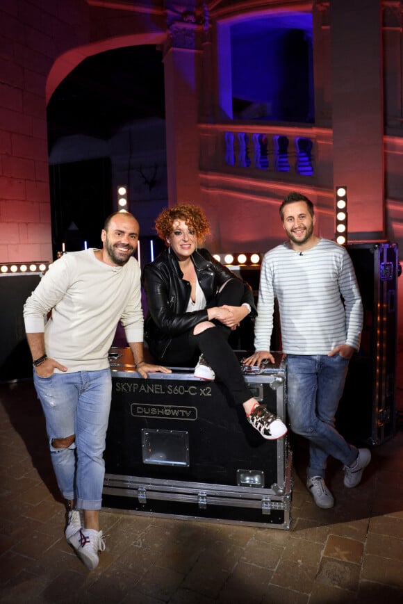 Exclusif - Trois Cafés Gourmands - Backstage de l'enregistrement de l'émission "La chanson challenge" au Château de Chambord, qui sera diffusée le 26 juin sur TF1© Gaffiot-Moreau / Bestimage 