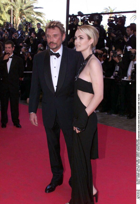 Johnny et Laeticia Hallyday en 1999 à Cannes