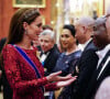 Kate Middleton - La famille royale d'Angleterre lors de la réception des corps diplômatiques au palais de Buckingham à Londres le 6 décembre 2022.