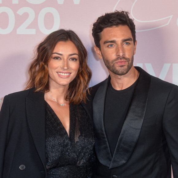 Rachel Legrain-Trapani et Valentin Léonard - Photocall du défilé Etam Live Show à Paris. © Pool Agence Bestimage