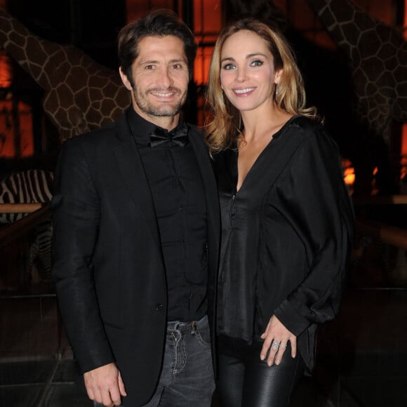 Bixente Lizarazu et Claire Keim - Soiree GQ au musée d'histoire naturelle à Paris. Le 20 novembre 2013.