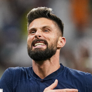 Olivier Giroud - Match de football de quart de finale opposant la France à l'Angleterre lors de la coupe du Monde au stade Al Bayt à Al Khor au Qatar. © Sport Press Photo/Zuma Press/Bestimage